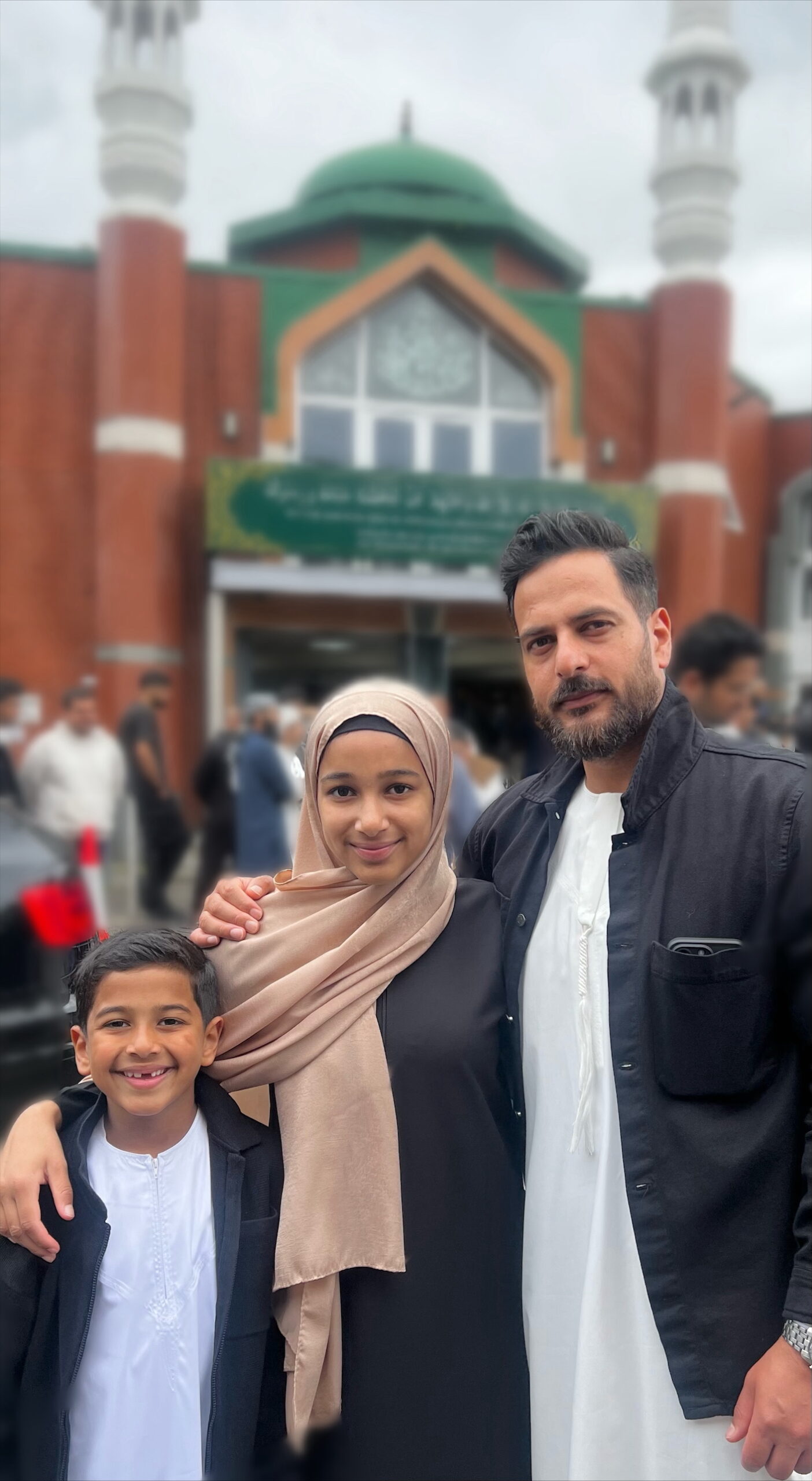 Pictured Arshad and his family during Ramadan