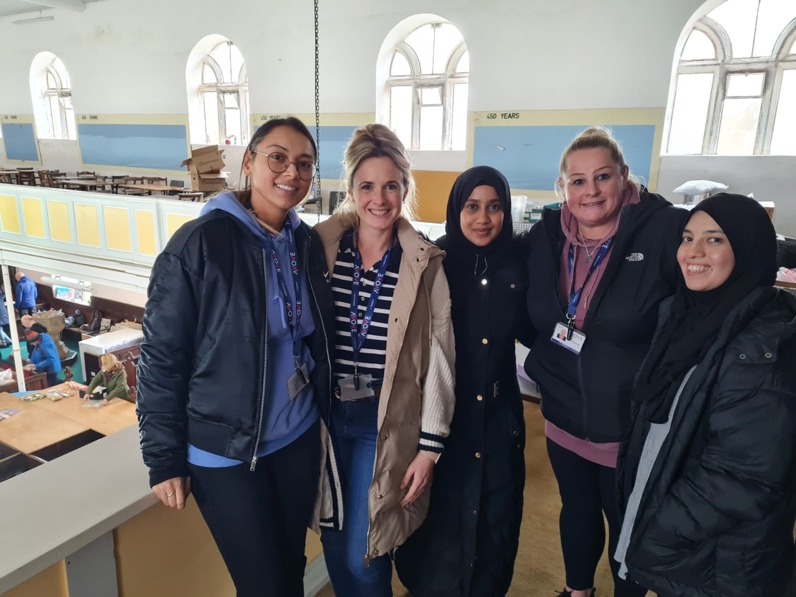 Members of Avove's Finance Team volunteering at Accrington Community Foodbank
