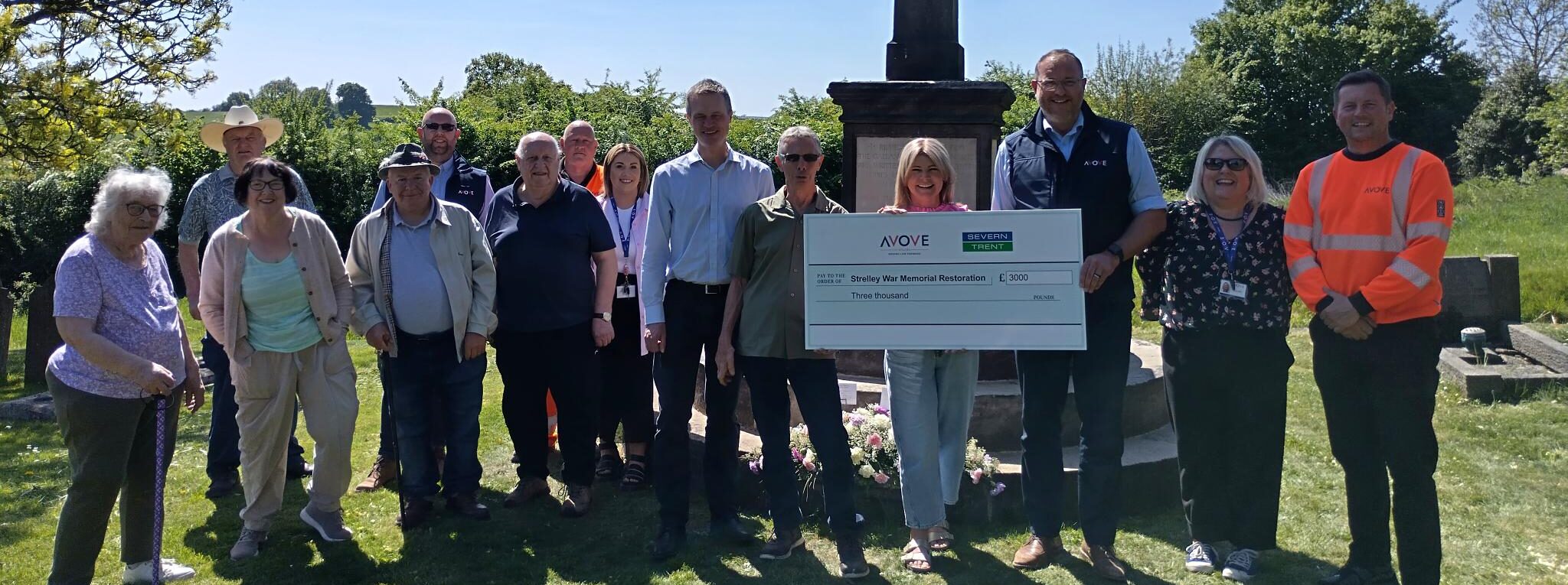 Avove and Severn Trent Accelerate Restoration of War Memorial for VE Day